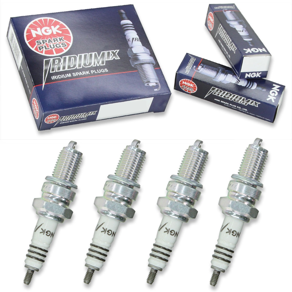 4pcs 88-89 KTM MC500 4-STROKE NGK Iridium IX Spark Plugs 500 Kit Set Engine zt