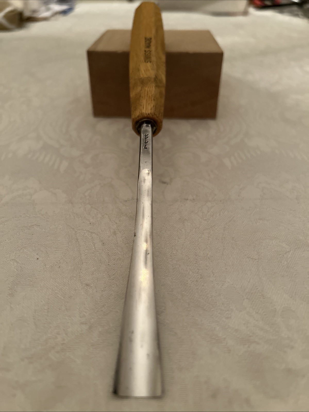 Pfeil Swiss Made Fishtail Carving Gouge # 7f / 15mm New Old stock Sharp