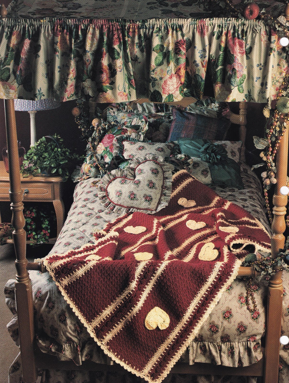 Annie's Crochet Afghan HEARTS DELIGHT Pattern Leaflet