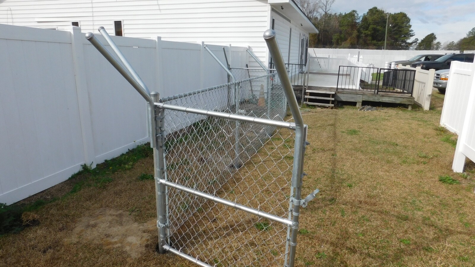 Extend-A-Post 1-5/8" OD Pipe Extension 2' Long - Clamp Onto 2" Post-45Degree-6Pk