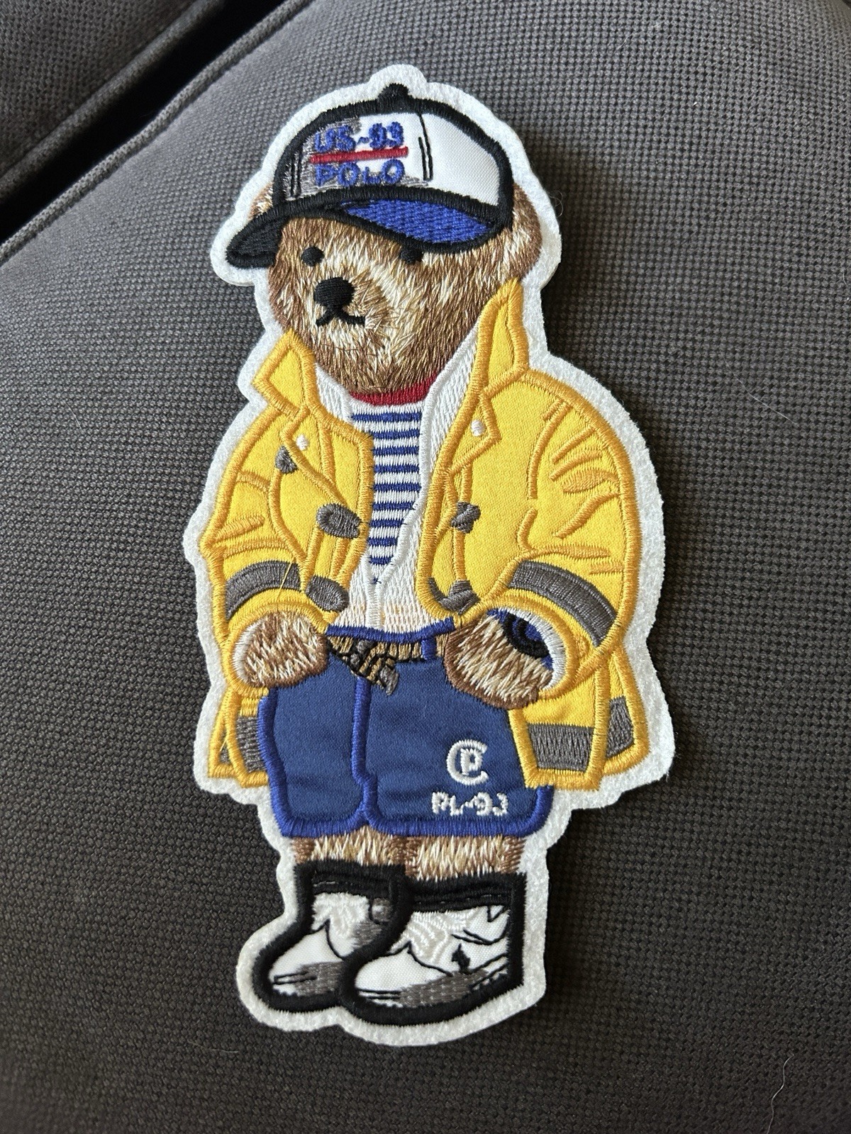 Polo Ralph Lauren Yellow RL-93 Bear Embroidered patches