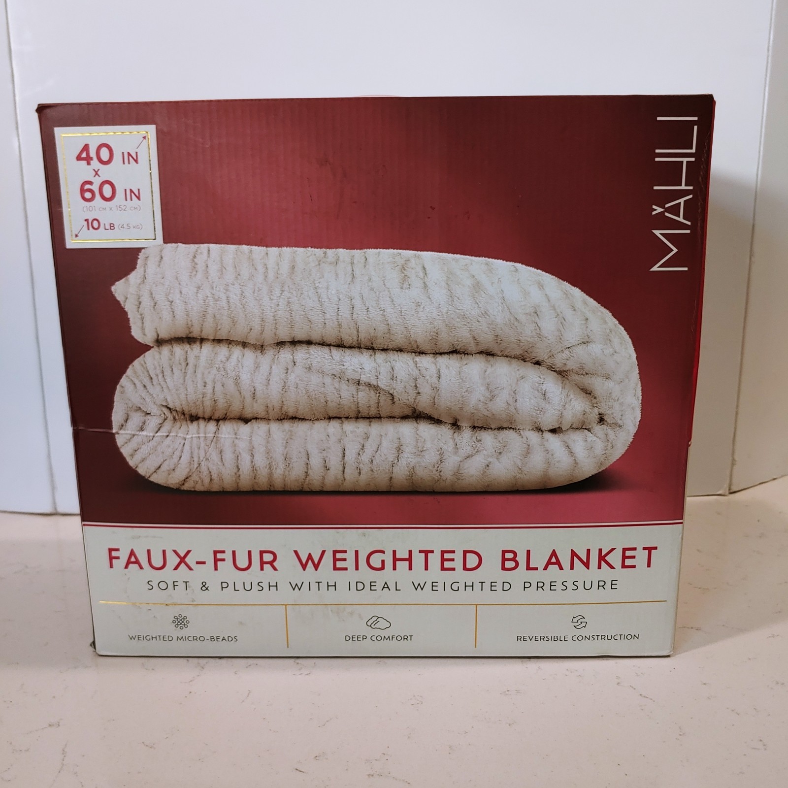 Weighted Blanket MAHLI Anxiety Stress 40 x 60 NEW 10 Pounds Ultra Soft