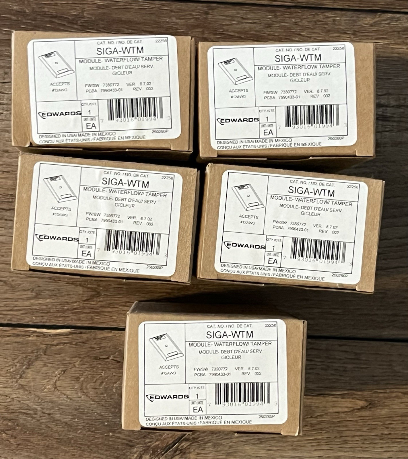 EDWARDS SIGA-WTM Waterflow Tamper Module Brand New In Factory Box 5 Available