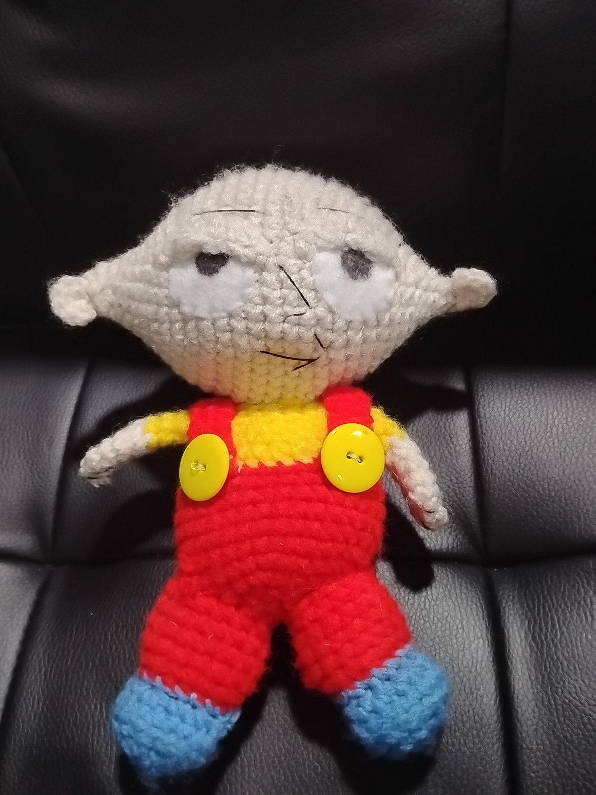 8” Crochet Cartoon Baby In Overalls Inspired By Amigurumi Handmade Family Guy St