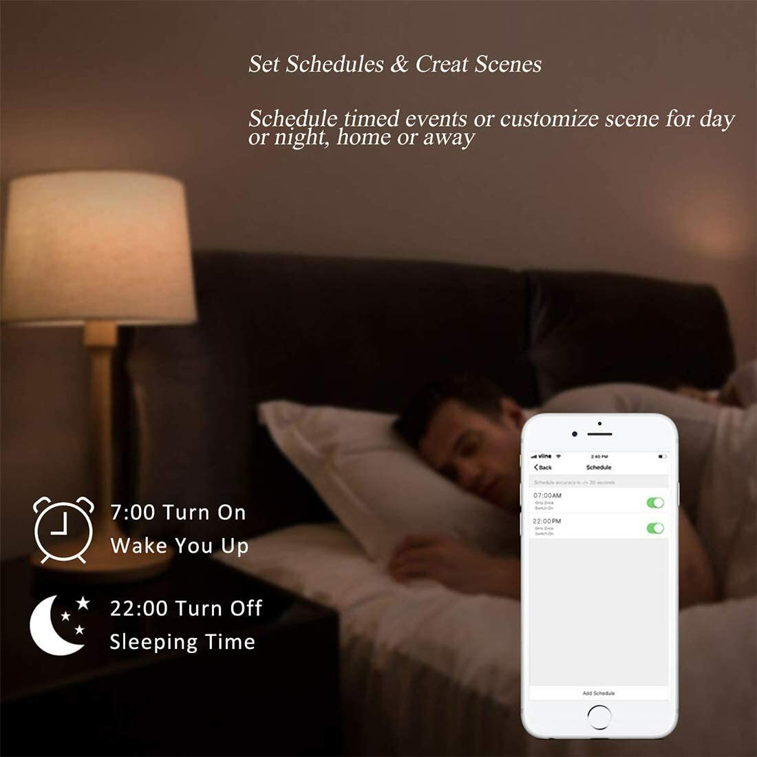 Smart WIFI Light Switch Work with Alexa&Google Voice and Remote Control 3 Gang