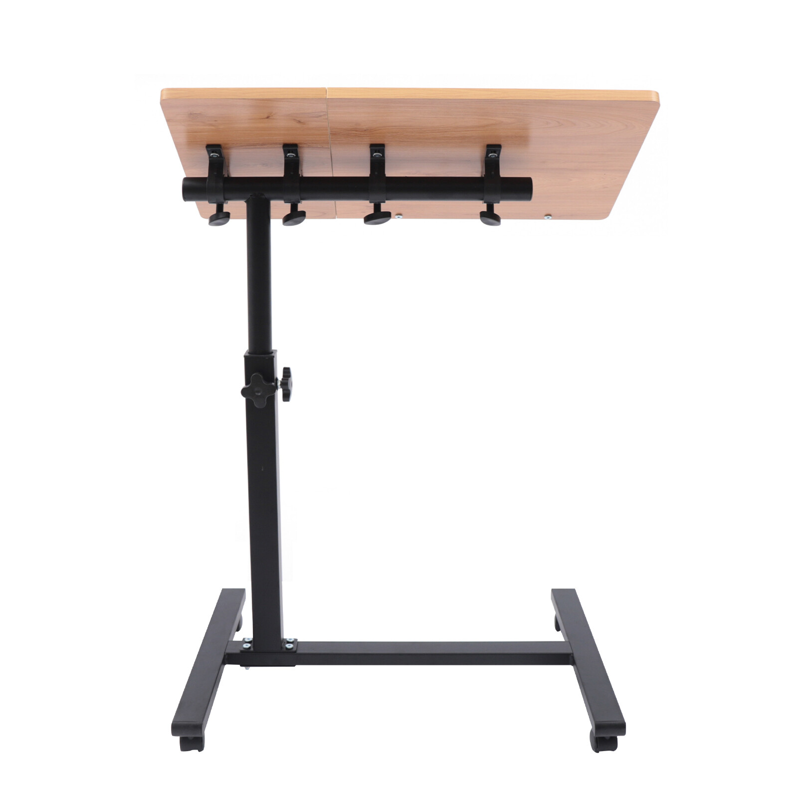 Angle Height Adjustable Rolling Cart Over Bed Hospital Table Stand Laptop Desk
