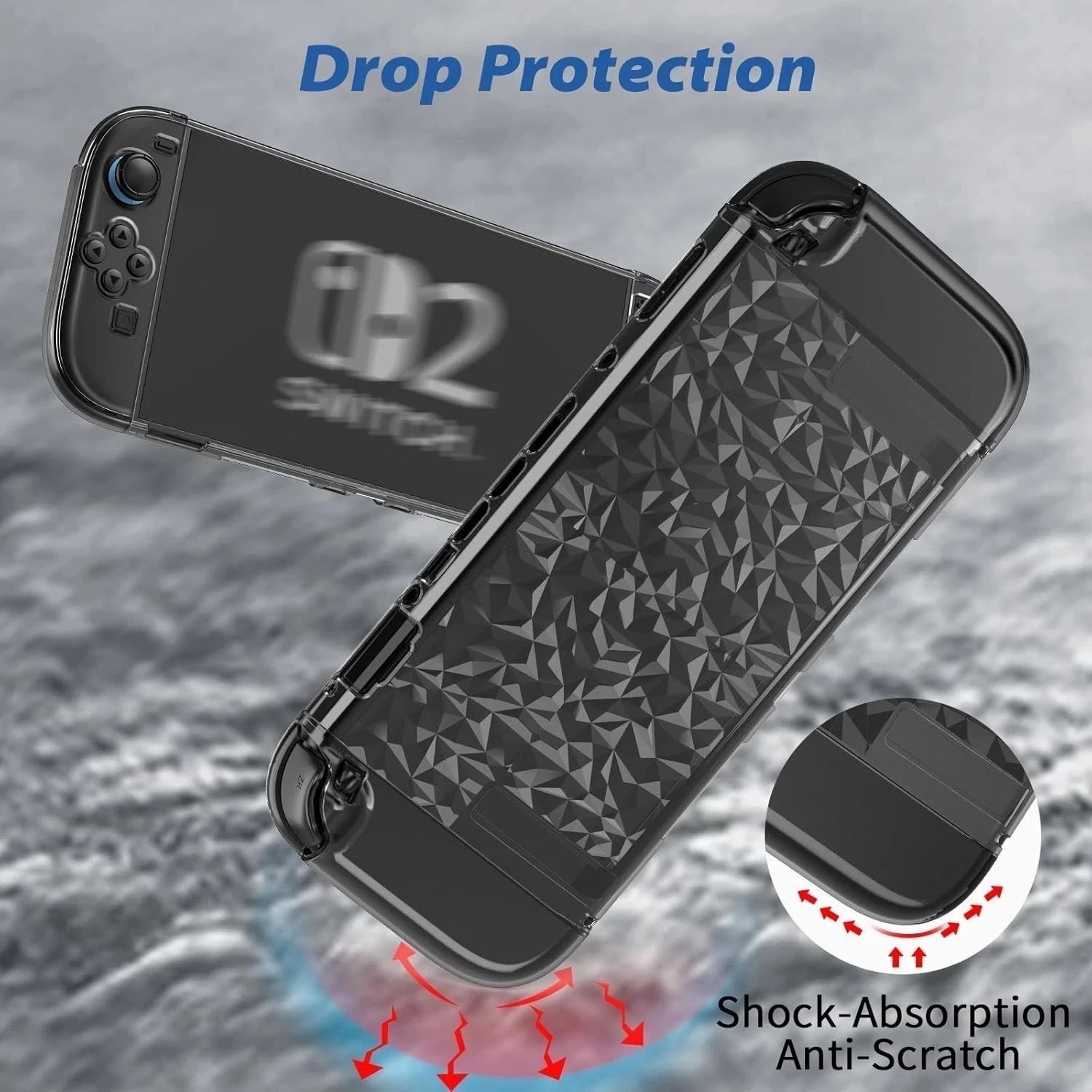 For Nintendo Switch 2 Protector Case Dockable Case Film Grip Cover Waterproof