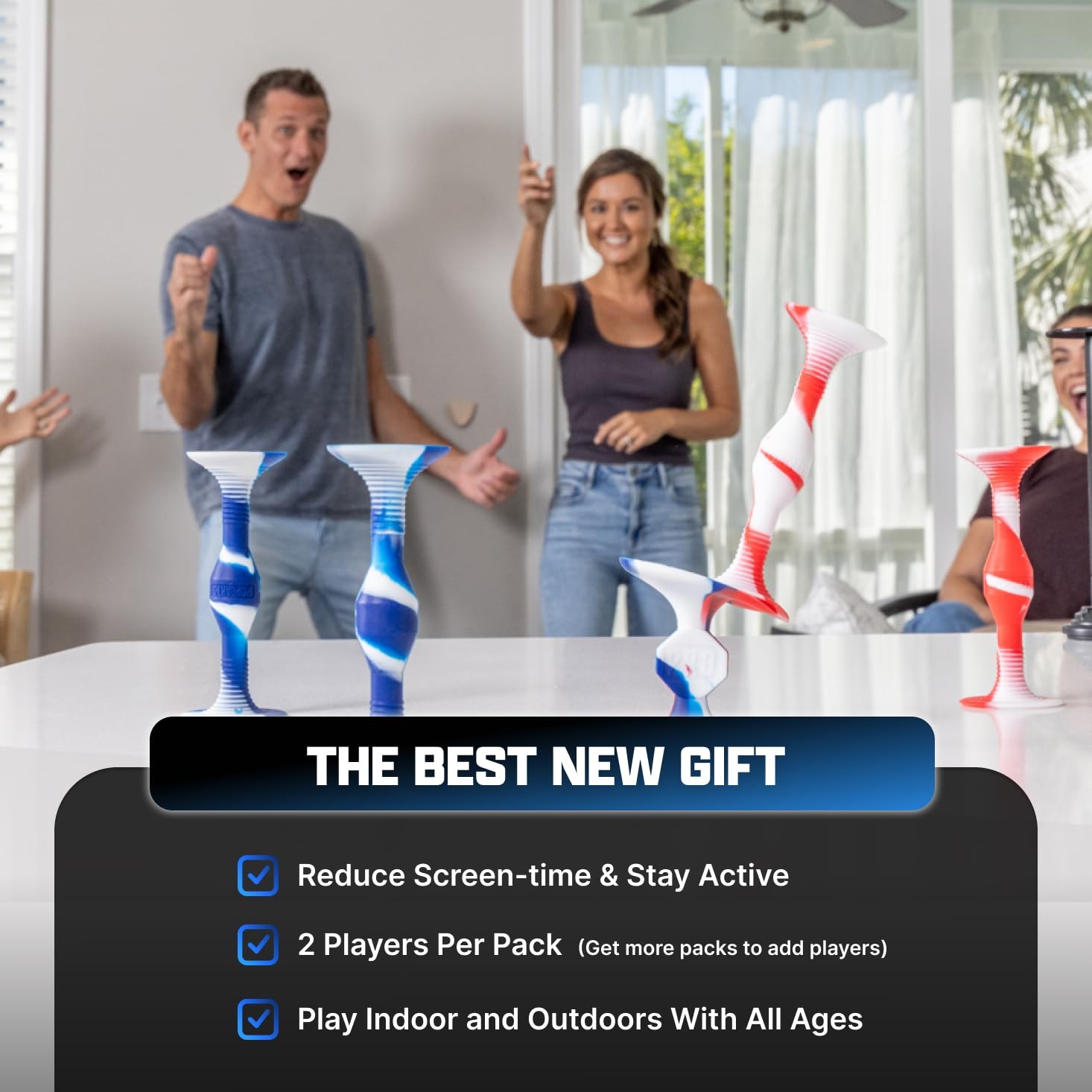 POPDARTS Glow Pack Game Set - Blue and Green