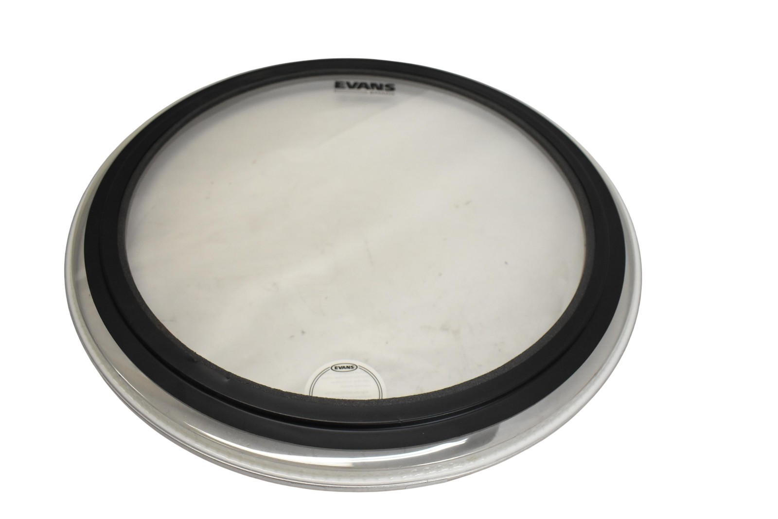 Evans EMAD2 22 Inch Clear Bass Drum Batter Head Black Foam Ring Percussion