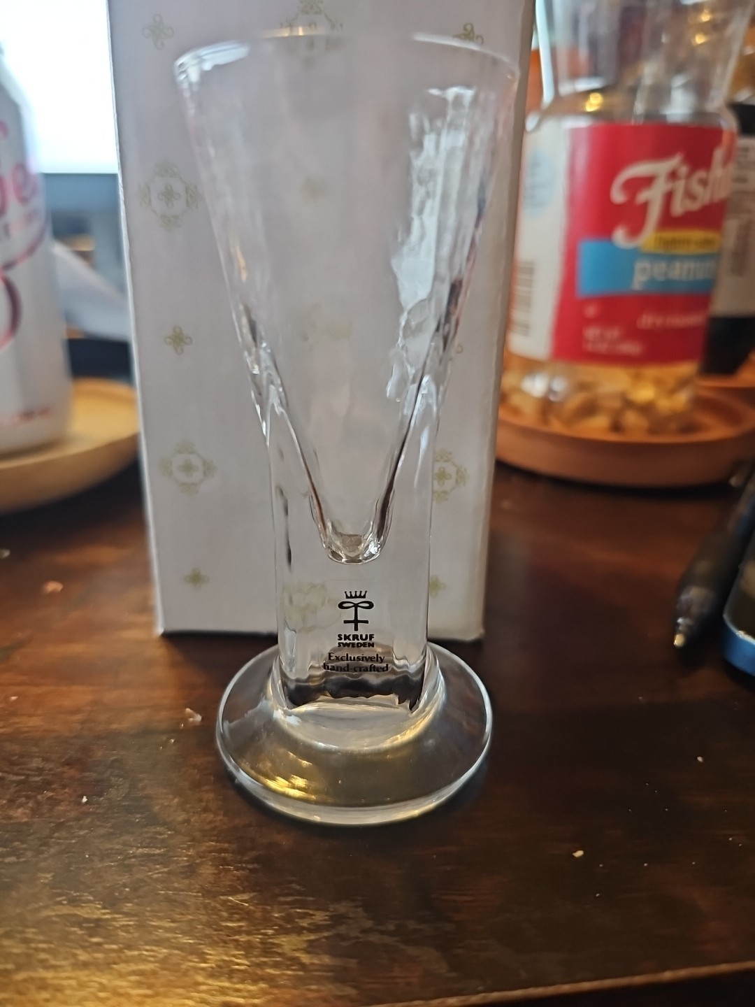 Skruf Sweden Shot Cordial Glasses 4 in.
