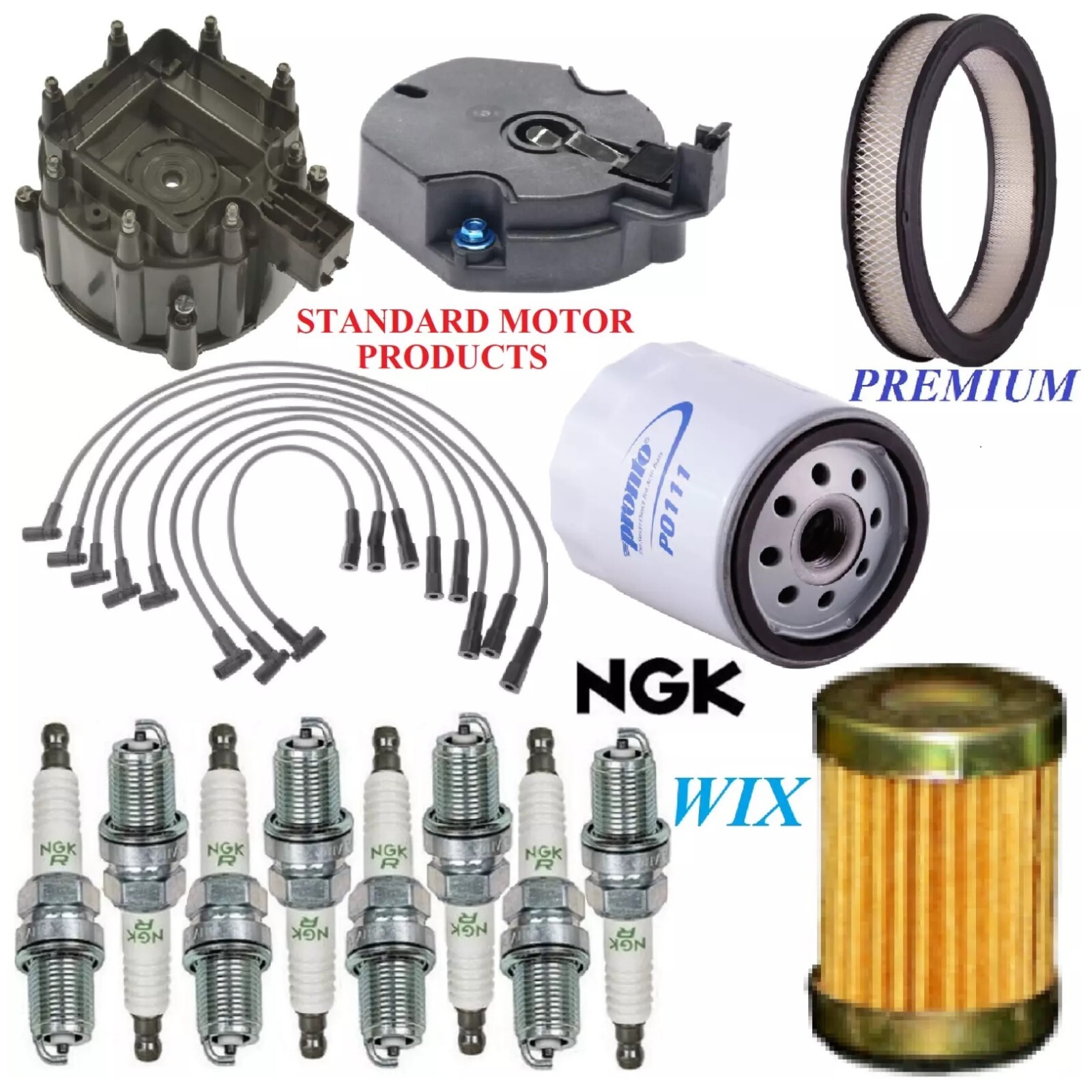 Tune Up Kit Filters Cap Wire Plugs For PONTIAC BONNEVILLE V8 4.9L 1978-1980
