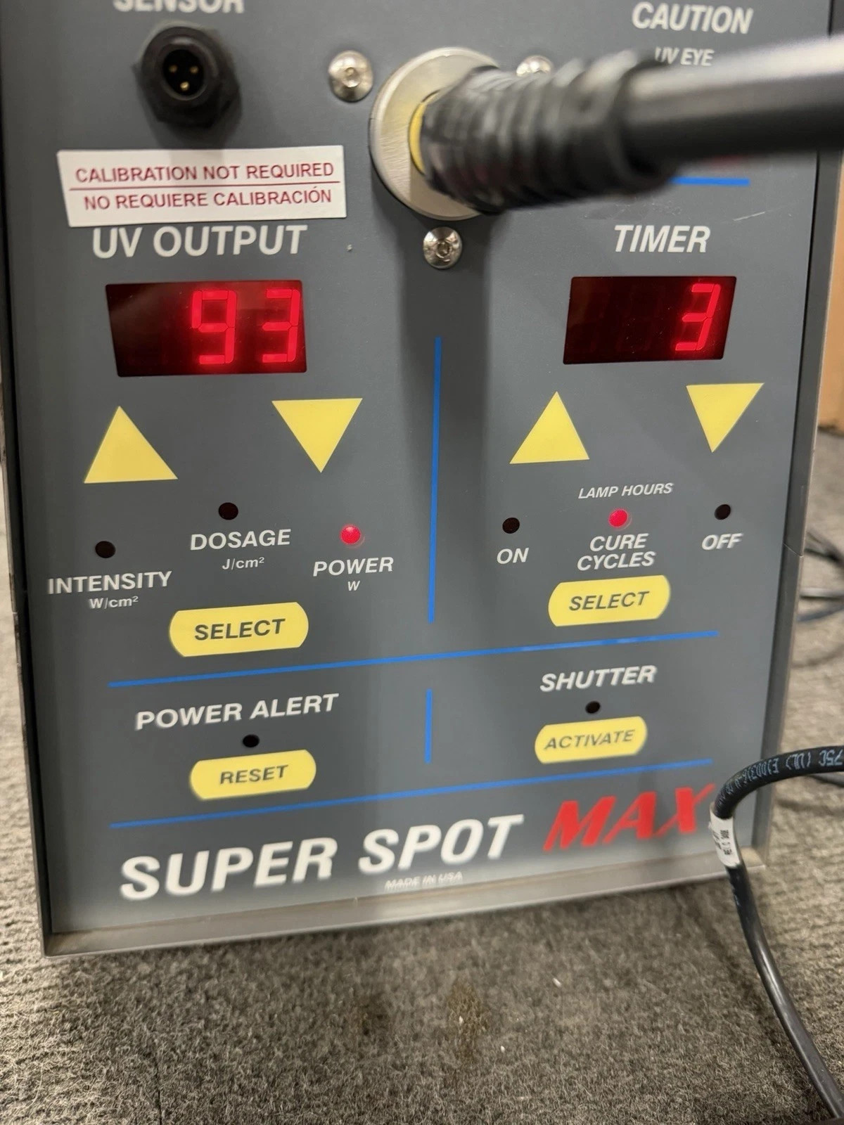 Lesco VSM3002 Super Spot Max UV Curing System with Lite Pipe & Foot Switch