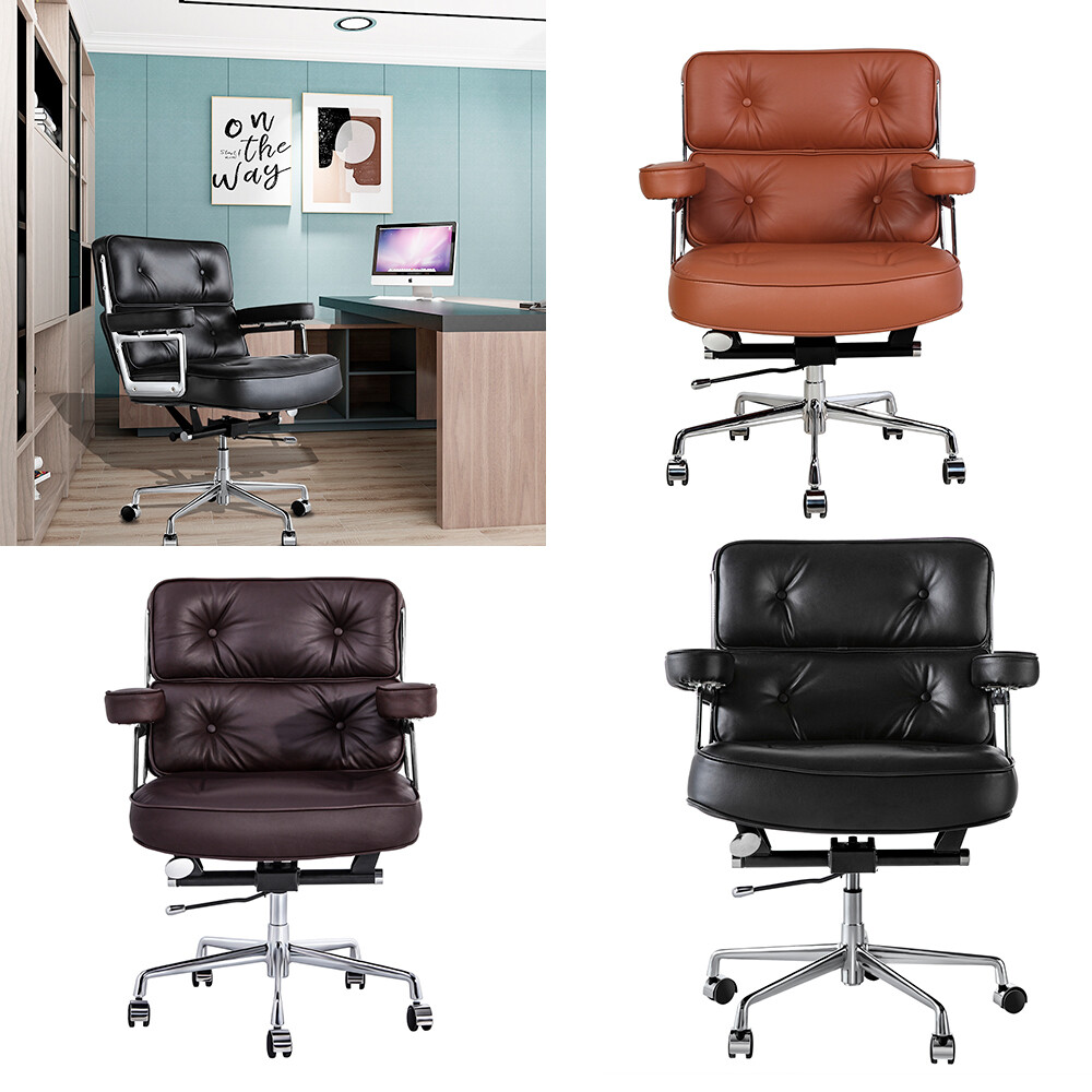 Genuine Leather EXECUTIVE CHAIR Office Chair Swivel Armchair