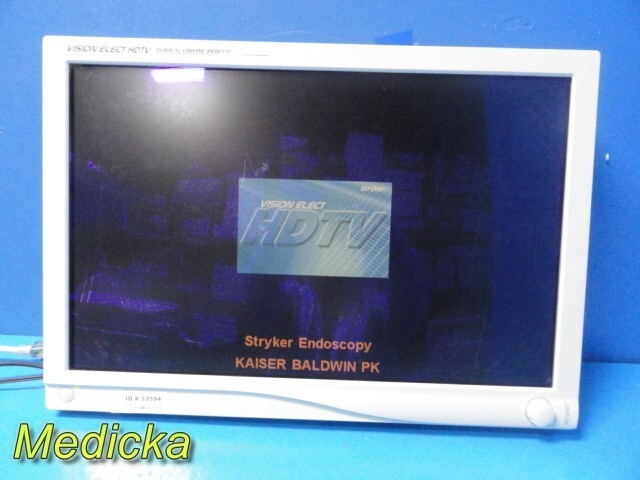 Stryker 26" Vision Elect HDTV Surgical Monitor Ref 240-030-960 W/ PSU ~ 33594