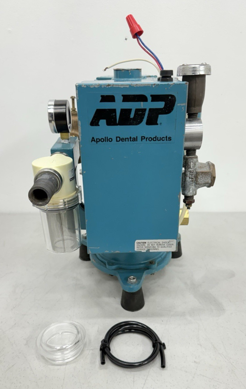 Apollo Dental (ADP) Single Motor Wet Ring Vacuum (1 HP) Model: AVG1000X -115/230