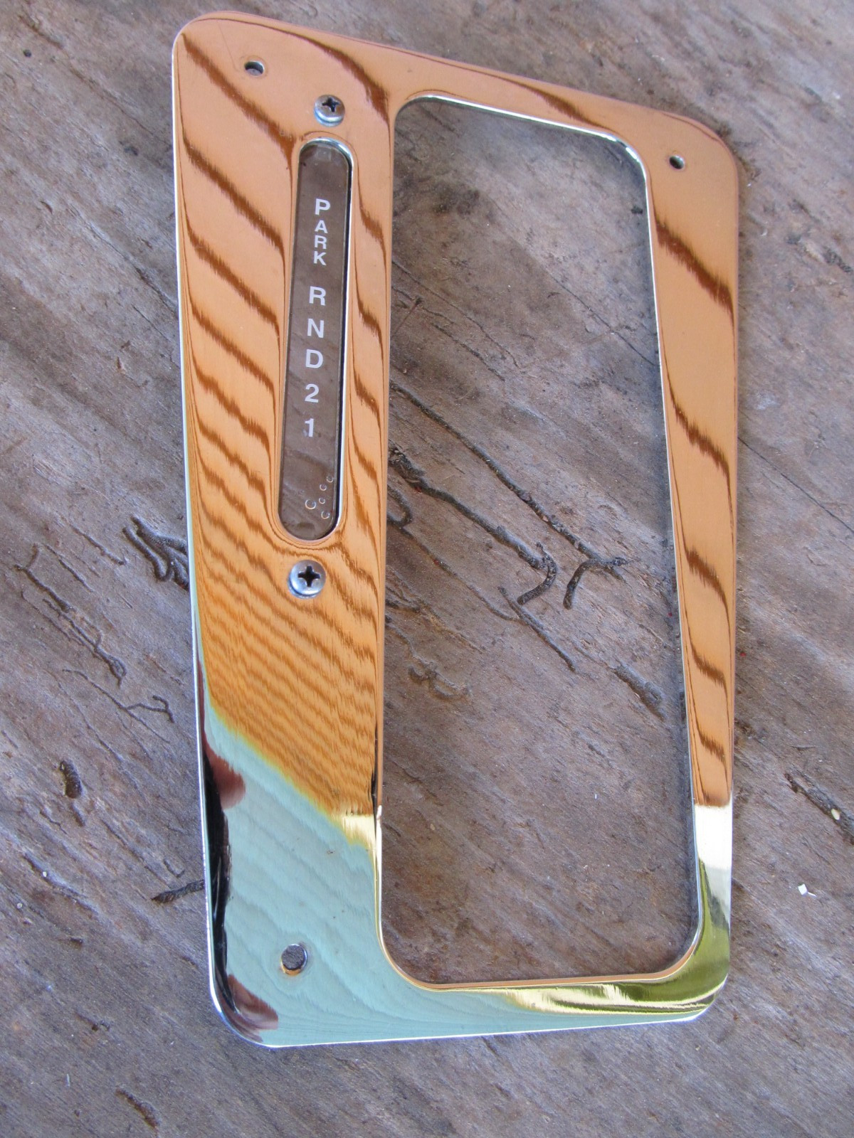 Vintage 1970's B&M? Chrome shifter Cover Camaro Trans Am? PARK RND21