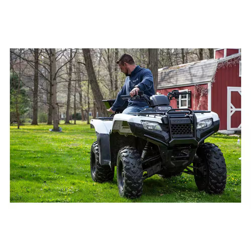 100 Lbs. Capacity ATV Mounted All Purpose Broadcast Spreader for Rock Salt, F...