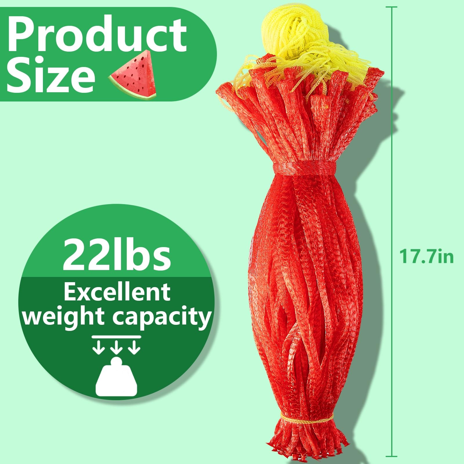 Iceyyyy 100 Pack Watermelon Nets,Hanging Nets Bags 100pcs
