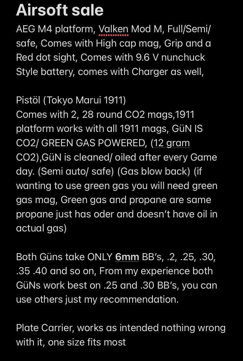 Airsoft Gun / Gear Bundle