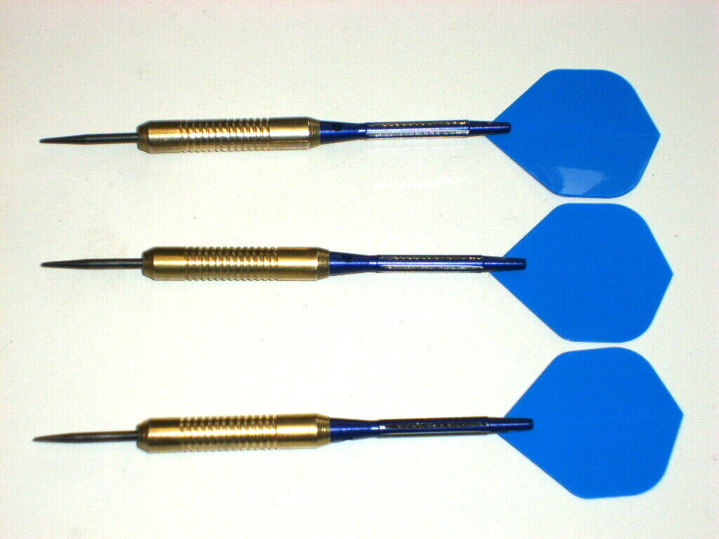 Steel Tip Darts Used, 18 Gram Brass with New Aluminum Shafts and Flights #3050