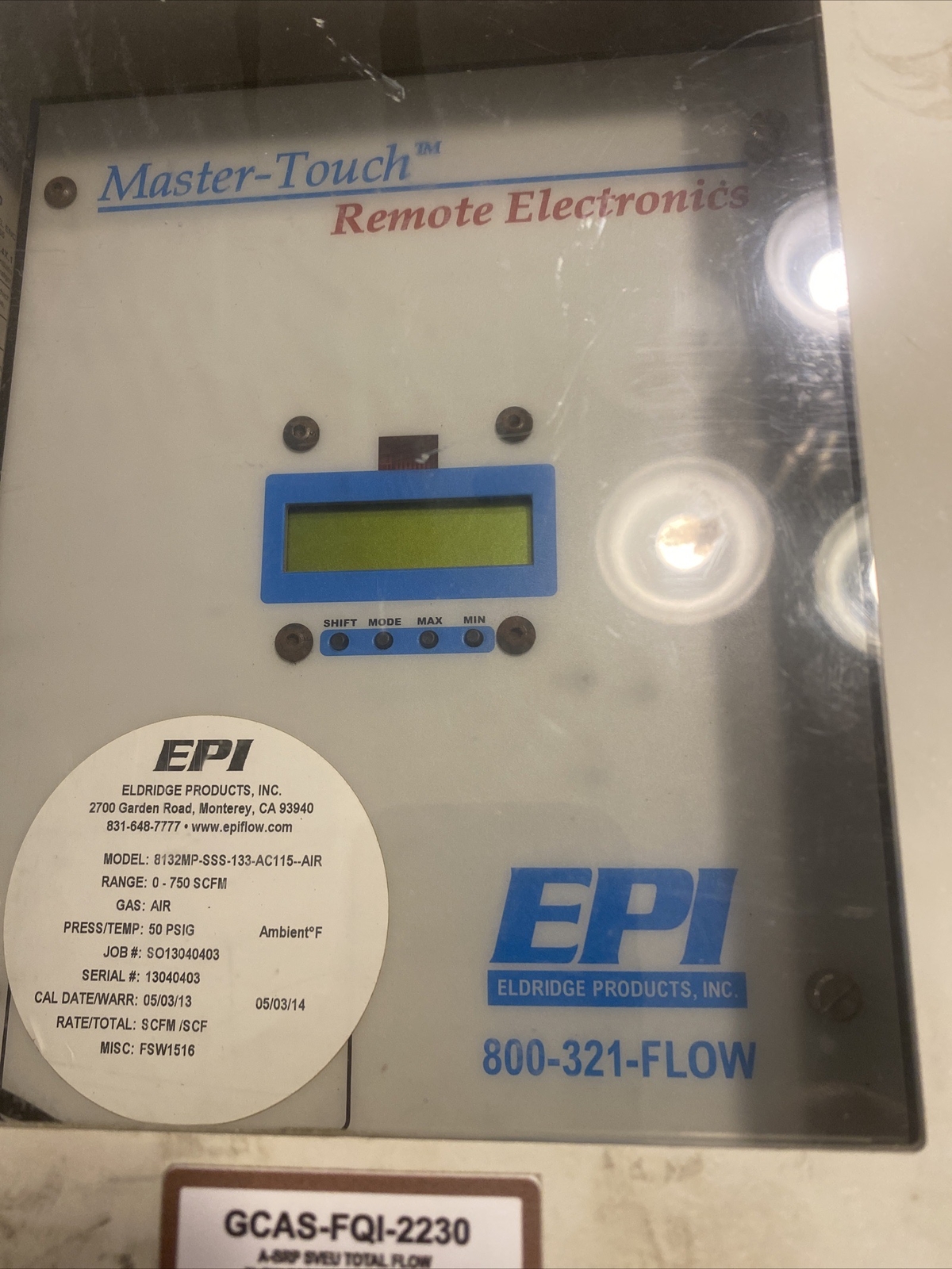 EPI Master-Touch Series Remote Electronics 8132-SSS-133-AC115