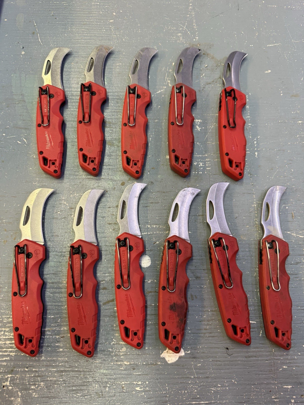 Milwaukee FastBack 48-22-1525 Hawkbill Folding Knife Multiple Available Used
