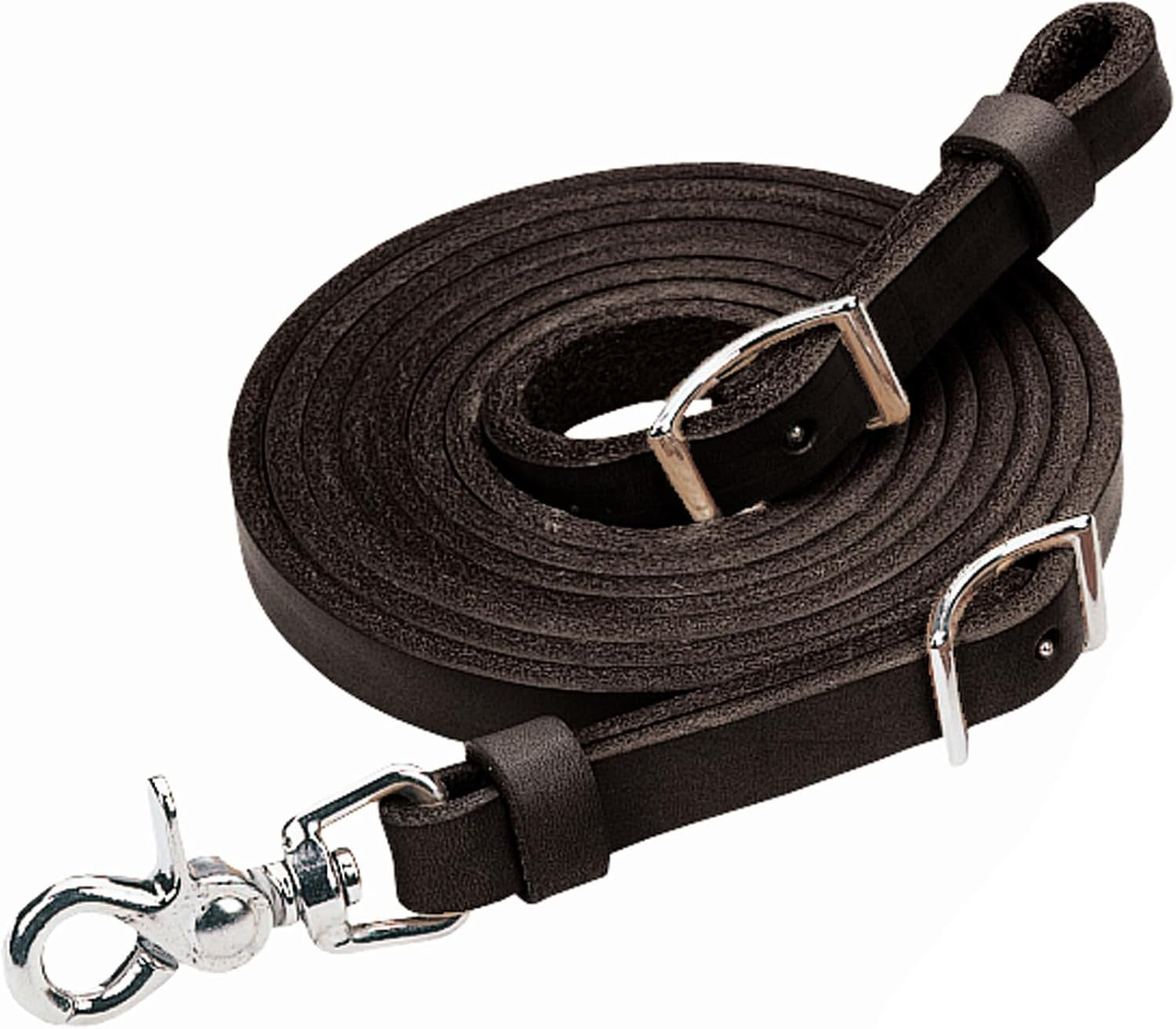 Roper Rein, Black, 5/8" X 7'