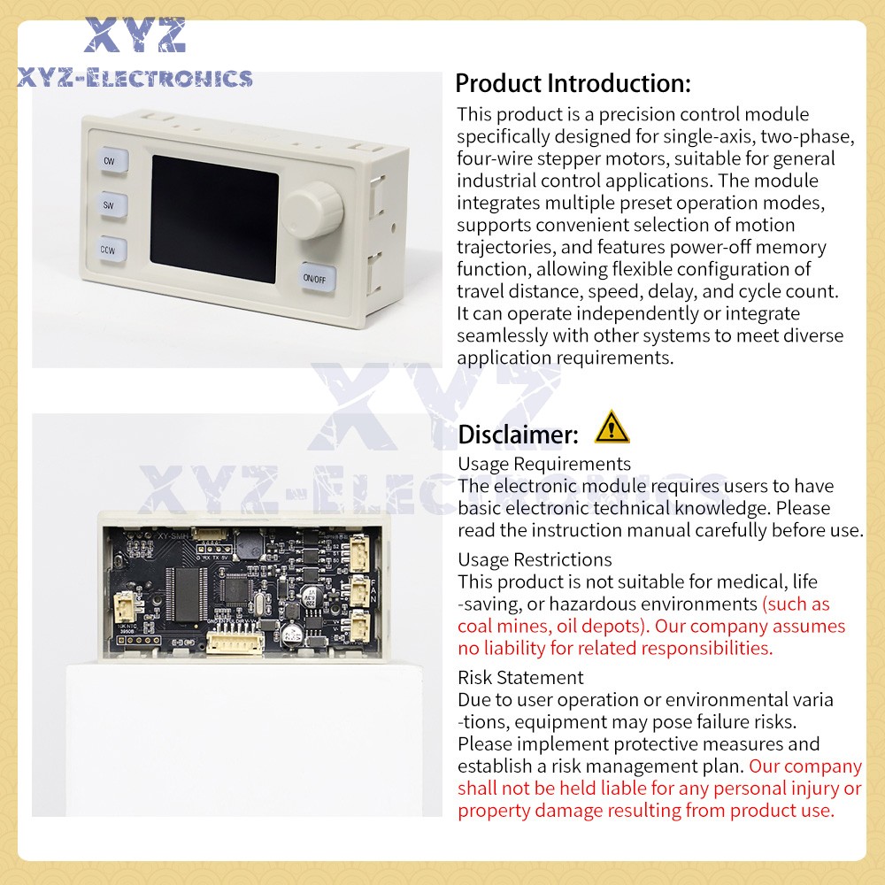 SMH 42 57 Stepper Motor Controller Forward/Reverse Pulse Delay Positioning Angle