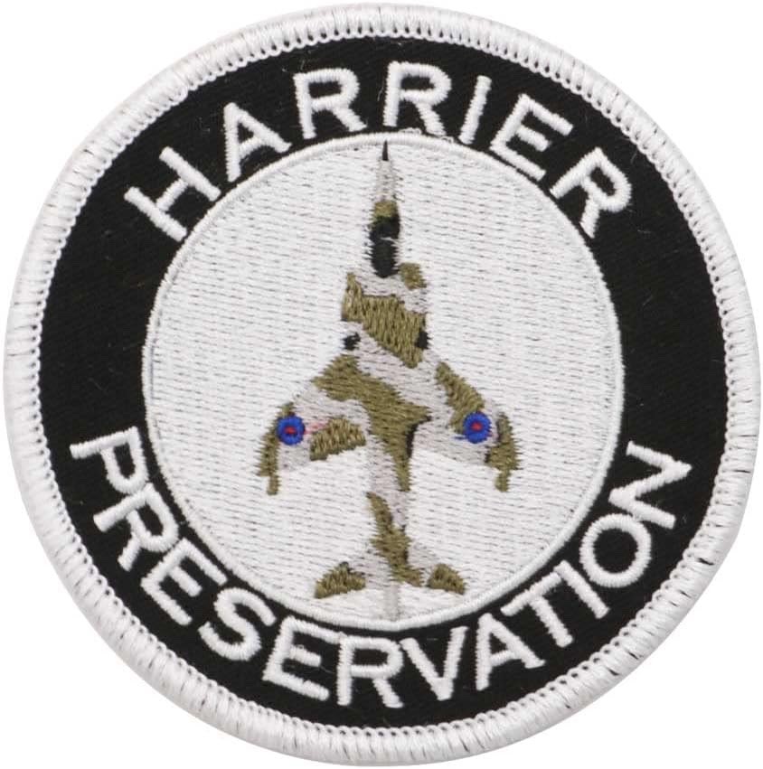 GORGEOUS HARRIER PRESERVATION EMBROIDERED IRON-ON PATCH...EXTREMELY RARE...