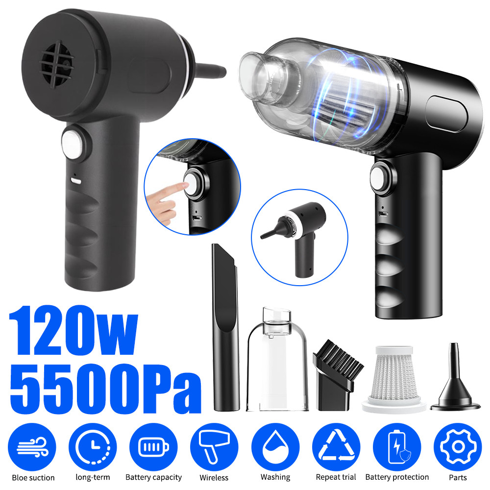 Compressed Air Duster Rechargeable Computer Vacuum Cleaner for PC Keyboard Toys