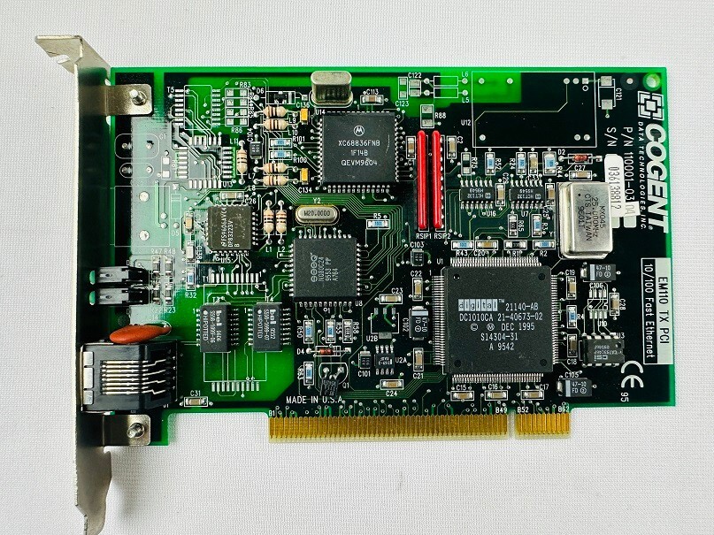 Cogent Data Technologies 110001-0304 10/100 Fast Ethernet Card