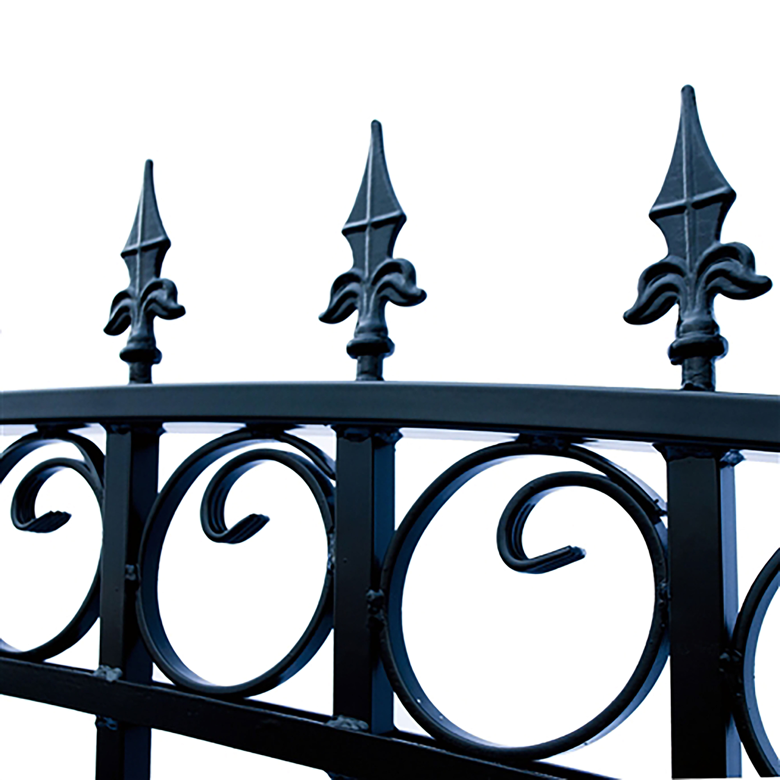 ALEKO Garden Yard Privacy Steel Dual Driveway Gate 12 ft Prague Style Black