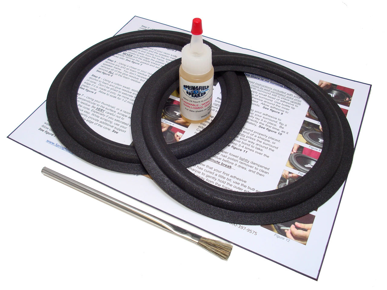 Infinity 902-4165, 902-4281, 902-4292 Speaker Foam Surround Repair Kit- 2A8-047