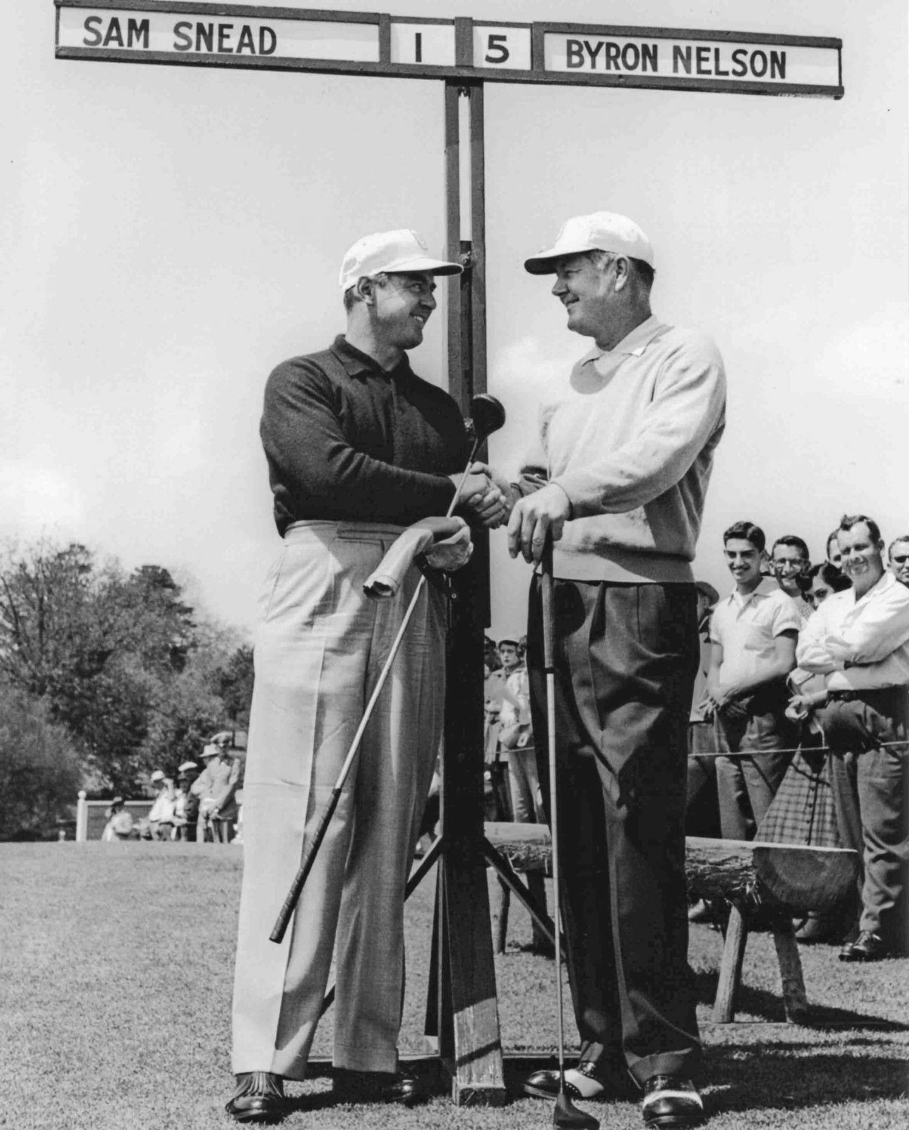 SAM SNEAD BYRON NELSON 8X10 GLOSSY PHOTO IMAGE #1