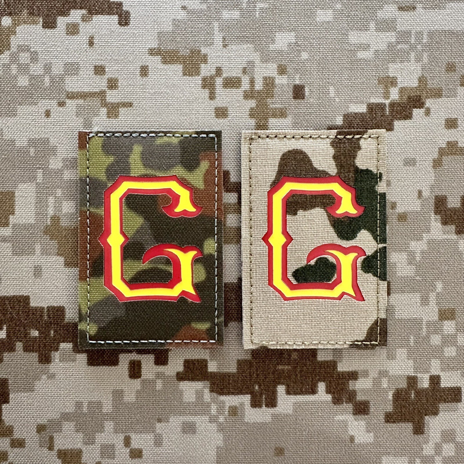 GWA Nextgen Warfighter Fleck G's Patch FLECKTARN TROPENTARN Set