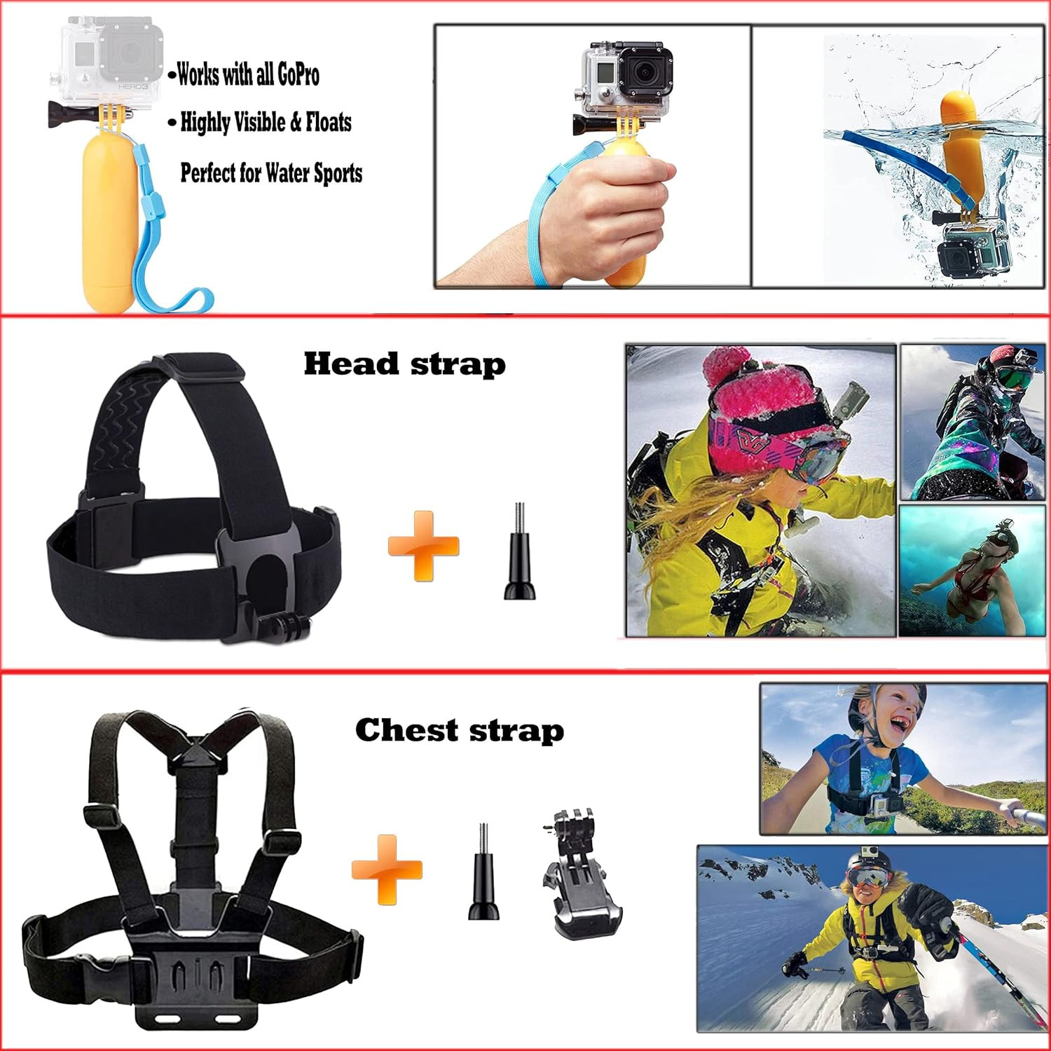 60 in 1 Action Camera Accessories Kit Mount Bundle for Hero Insta360 DJI