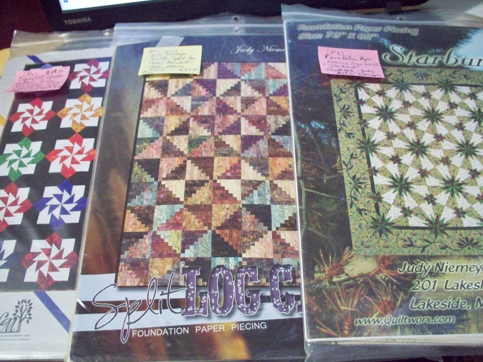QUILT FOUNDATION PAPER PATTERNS & DIRECTIONS - ASSORTED BRANDS  - U-PICK 1