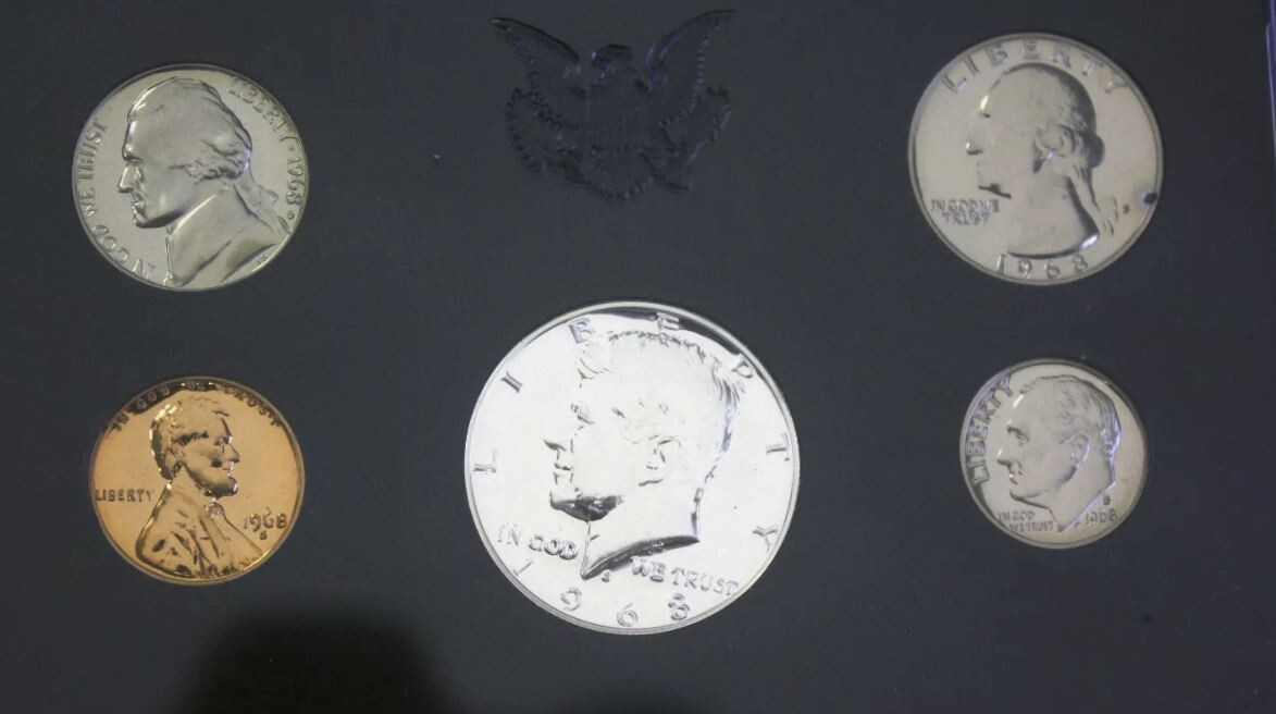 1968-S | US Mint Proof Set | 5 Coins | Original Packaging OGP |
