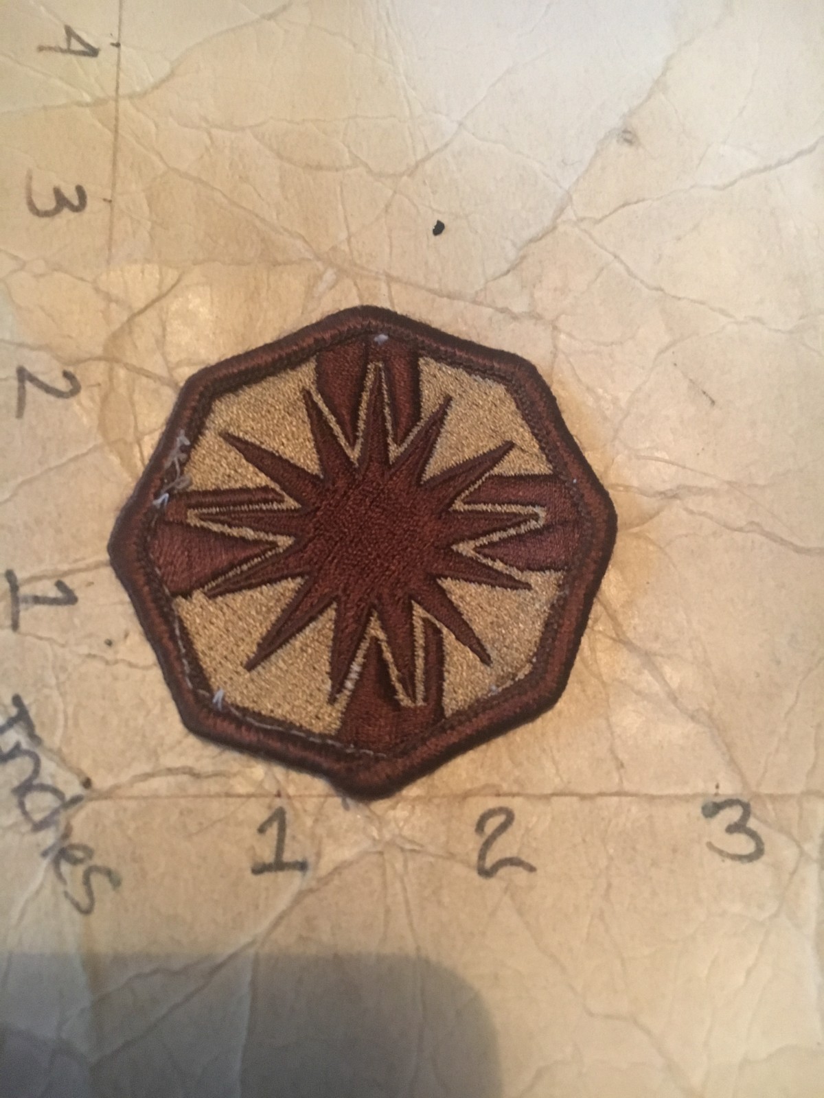 US Army 13th Sustainment Command desert tan Patch 10/12/25