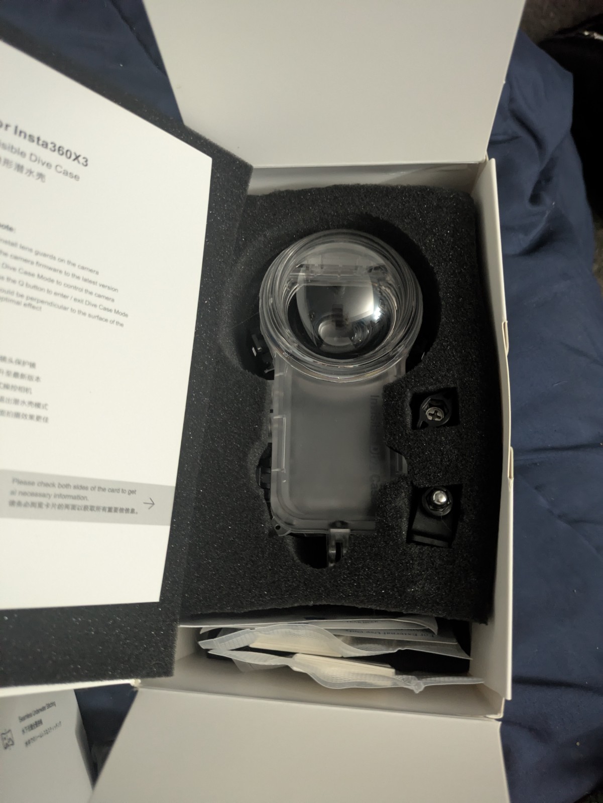 Insta360 - X3 Invisible Dive Case - Clear - Brand New