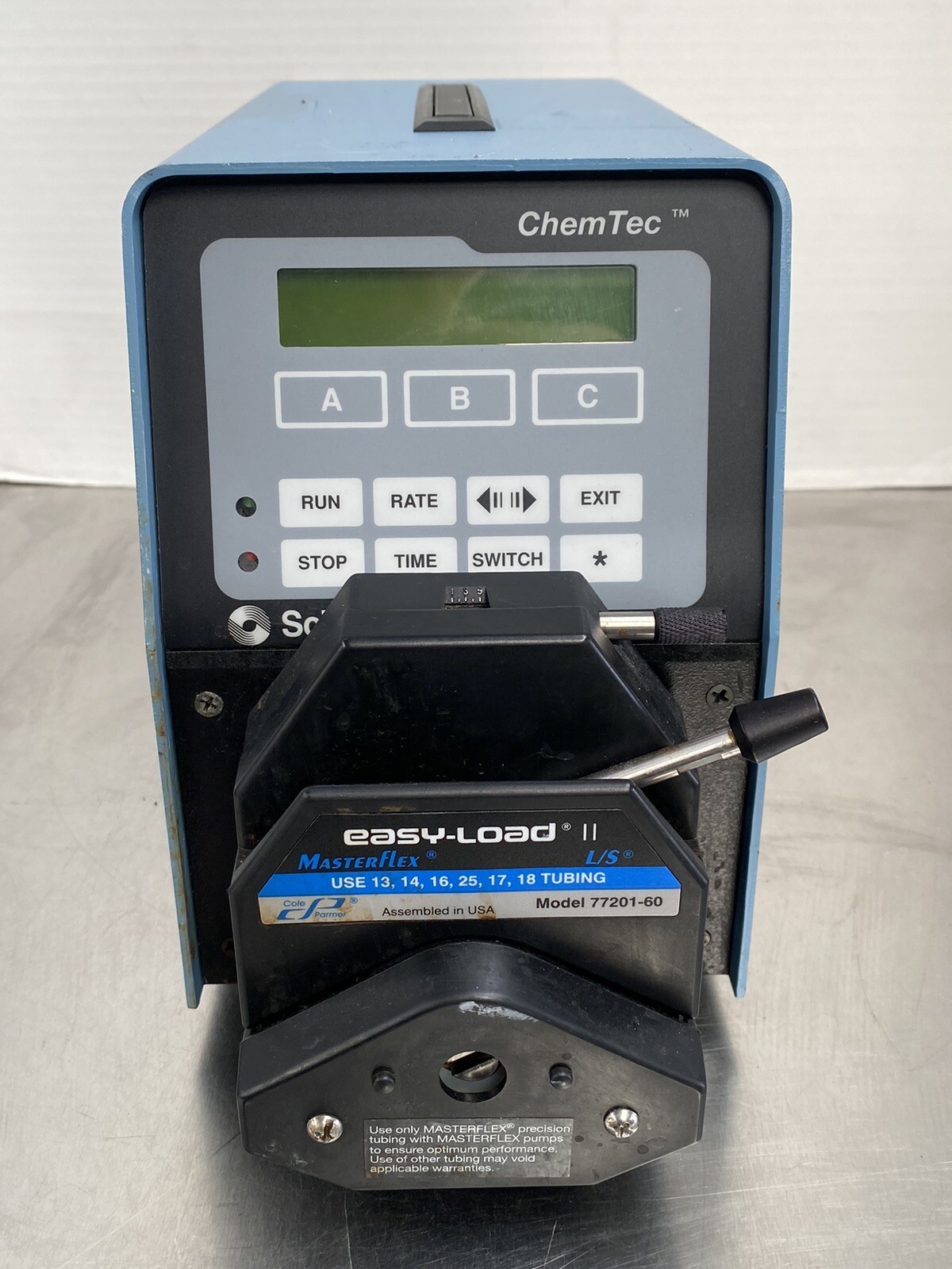 SciLog Chemtec Metering Peristaltic Pump with Masterflex 77201-60 Pump Head