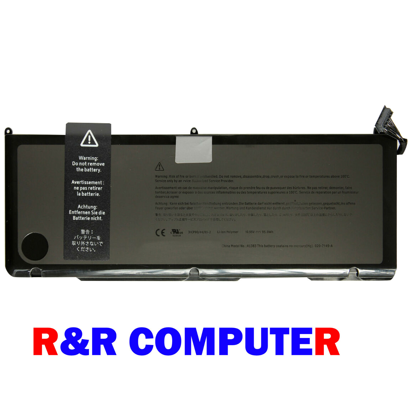 USED APPLE 2011 A1297 17" OEM GENUINE BATTERY A1383 100% TESTED GOOD