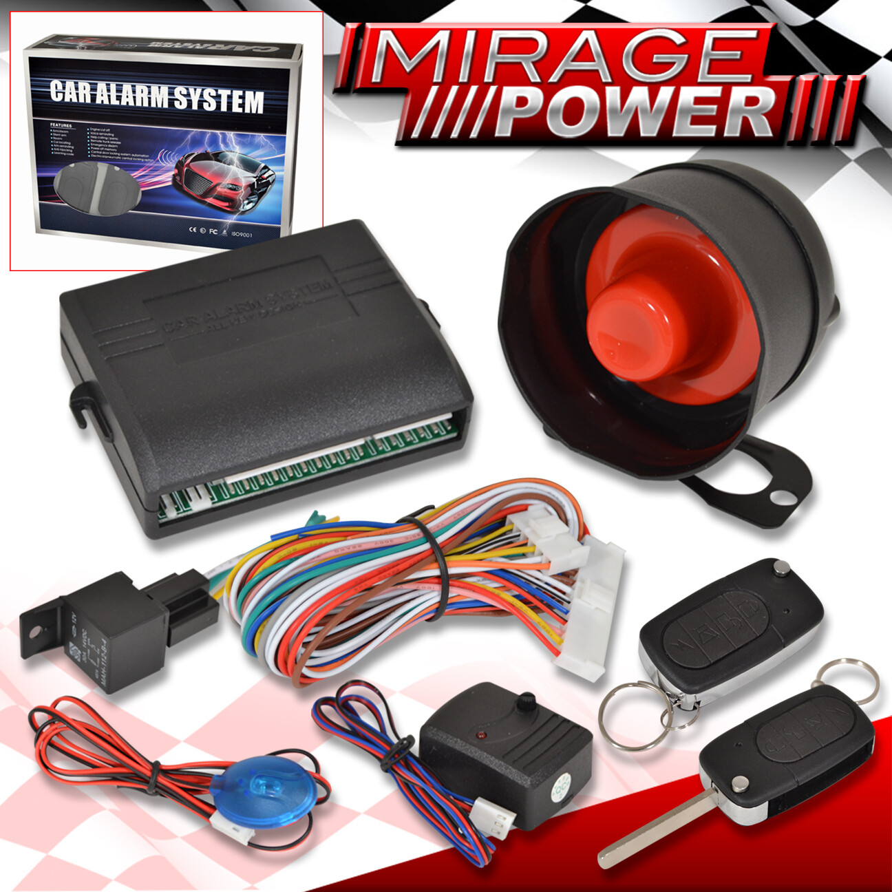 For Subaru JDM Anti-Theft Burglar Car Alarm System Flip Key Remote Entry Control