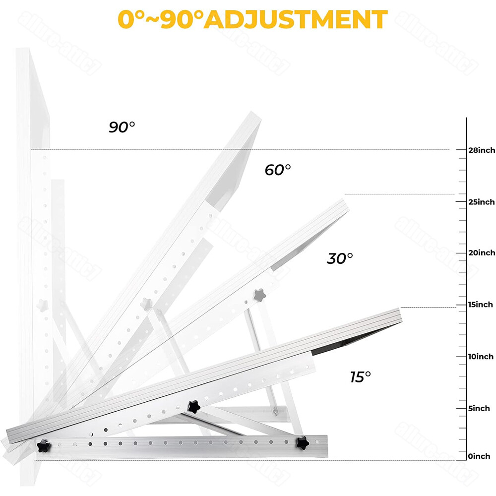 Solar Panel RV Tilt Mount Brackets Kit System Roof Flat Surface Adjustable Frame