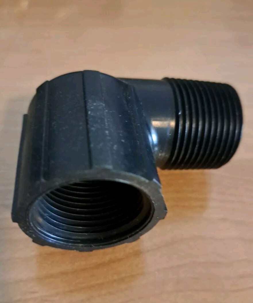 NDS STL-0750 3/4" MIPT x 3/4" FIPT 90° Street Elbow 70 PSI (Qty 25) Polyethylene