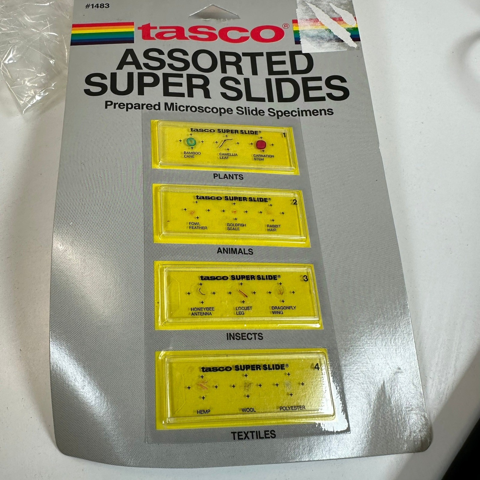 VTG SET Skillcraft Quadlab Tasco Microscope Slides Astronomer Weather SCIENCE