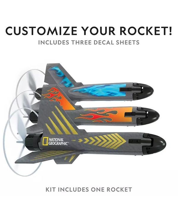 NATIONAL Geographic POWER Rocket MOTORIZED Launcher 200 FT BY Blue Marble NEW