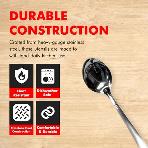 10230 1-Piece Stainless Steel,13-Inch Solid Spoon