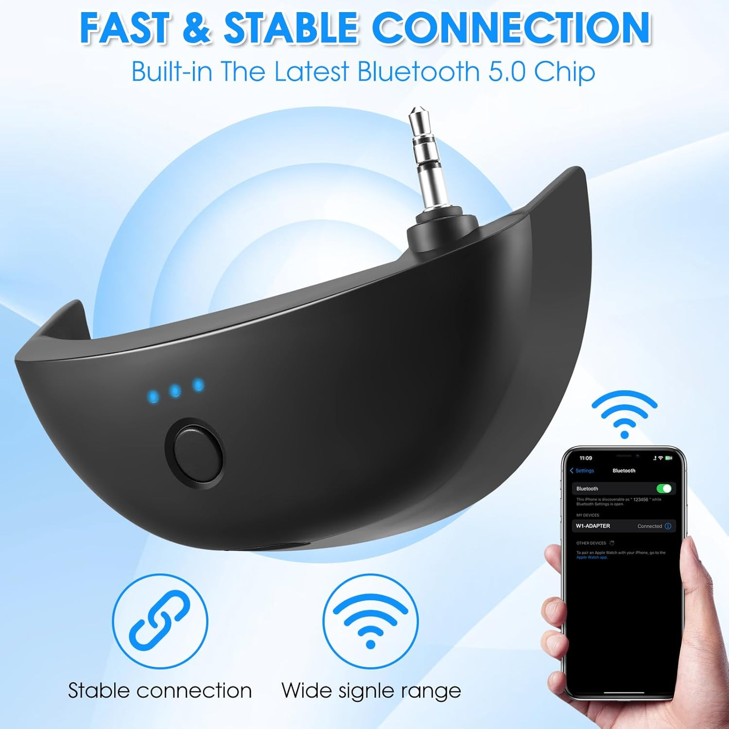 Bluetooth Adapter Walker S Earmuffs Wireless 5.1 Receiver Rechargeable Shooting