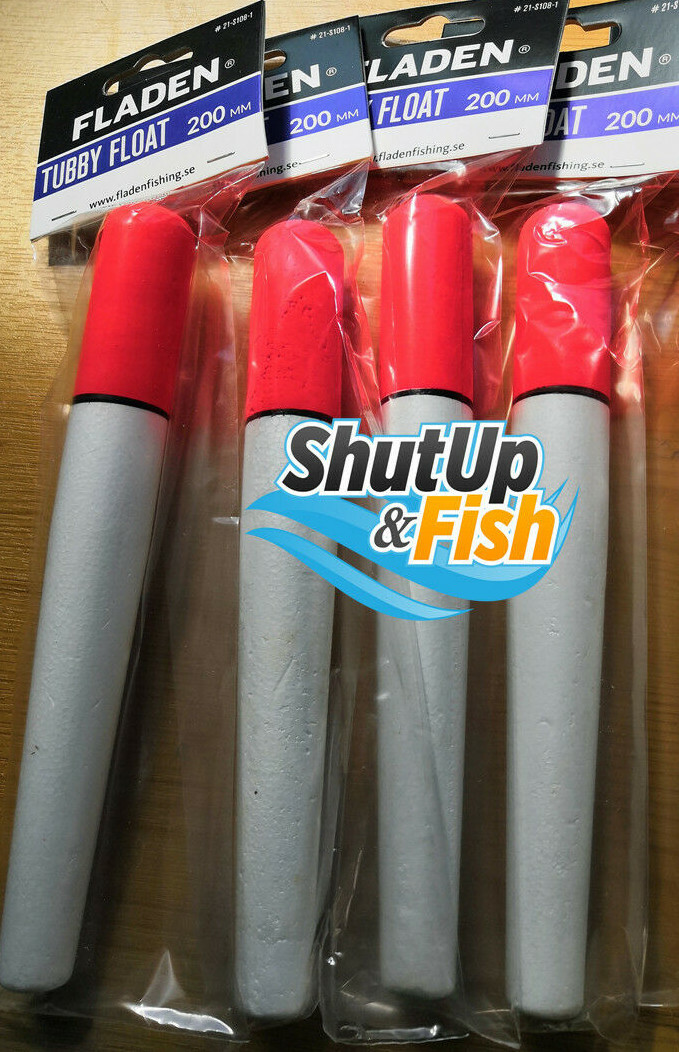 Bulk Buy 4 x Fladen Large Sea Pike Fishing Loose Tubby Floats 200mm Length (8")